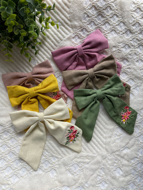 Embroidered Bows