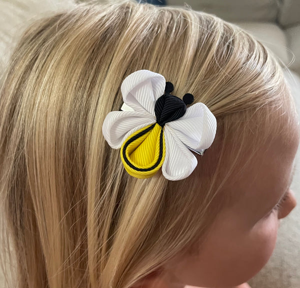 Bee Ribbon Clips