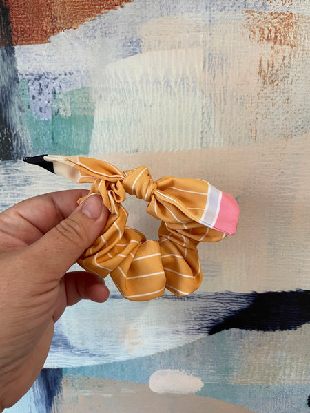 Back To School Bow Scrunchies