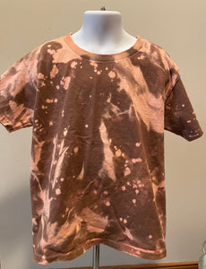 Kids Light brown bleached short sleeve Tshirt Size xS