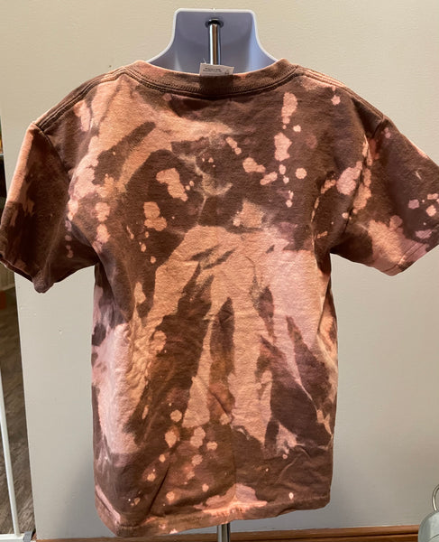 Kids Light brown bleached short sleeve Tshirt Size xS