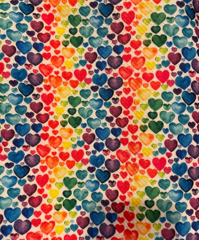 Rainbow Colored Hearts