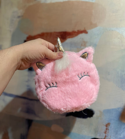 Fuzzy Unicorn Purse