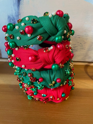 Holiday Bling Knotted Headbands