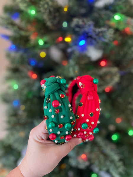 Holiday Bling Knotted Headbands