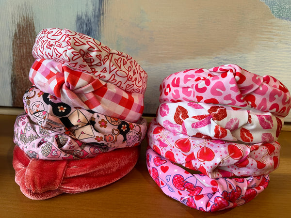 Valentines Knotted Headbands