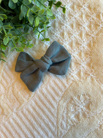 Denim Linen Bow Knot