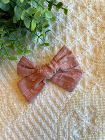 Dusty Rose Bow Knot