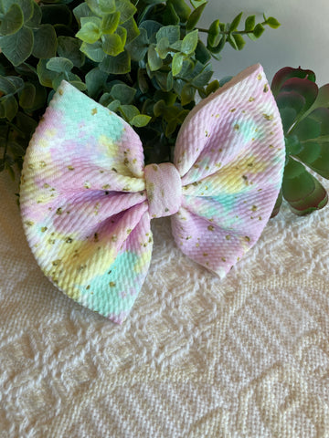 Pastel Tie Dye with Gold Flecks