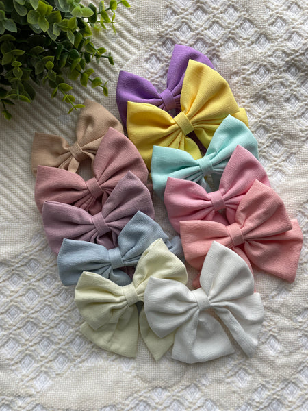 School Girl Style Bows on Clip